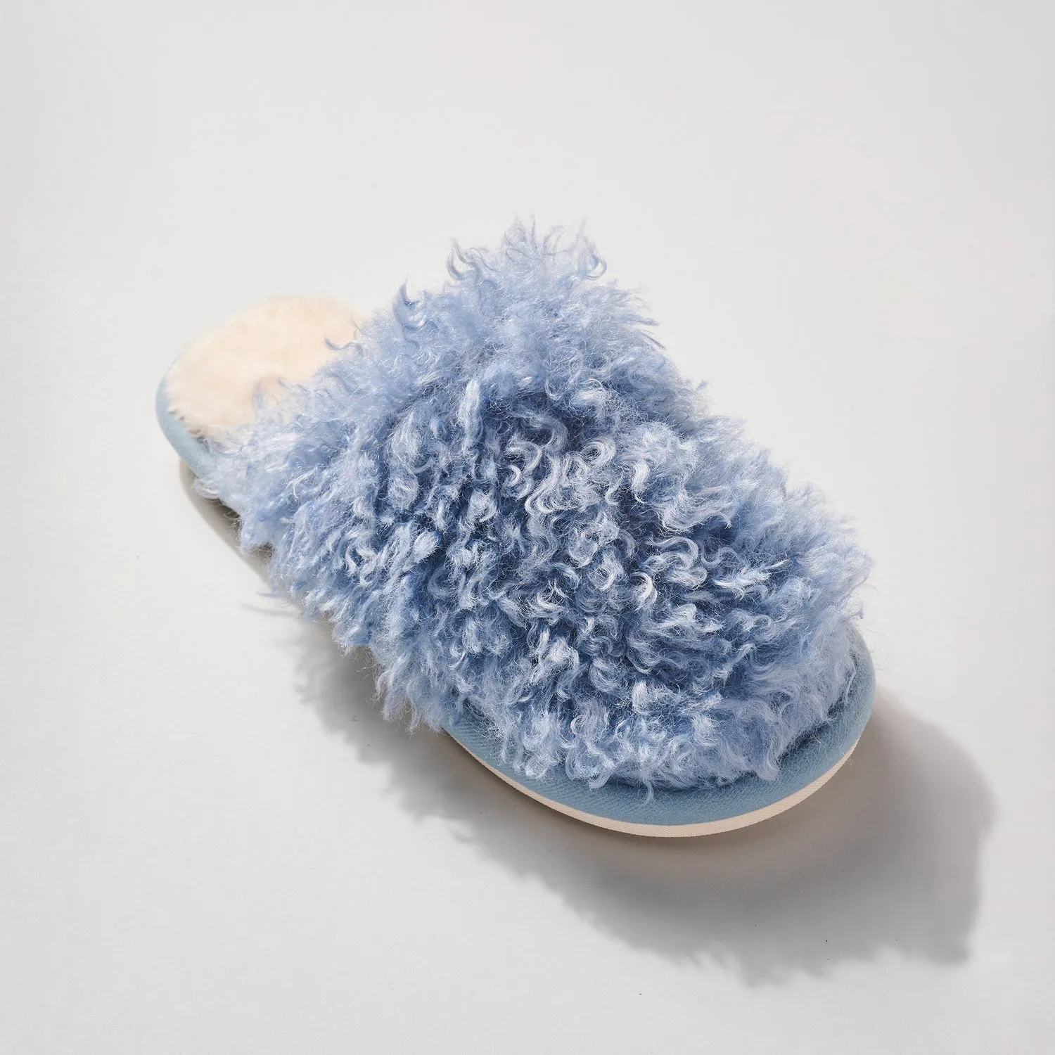 Avenue Zoe Women's Solid Slip-on Cozy Fuzzy Slippers