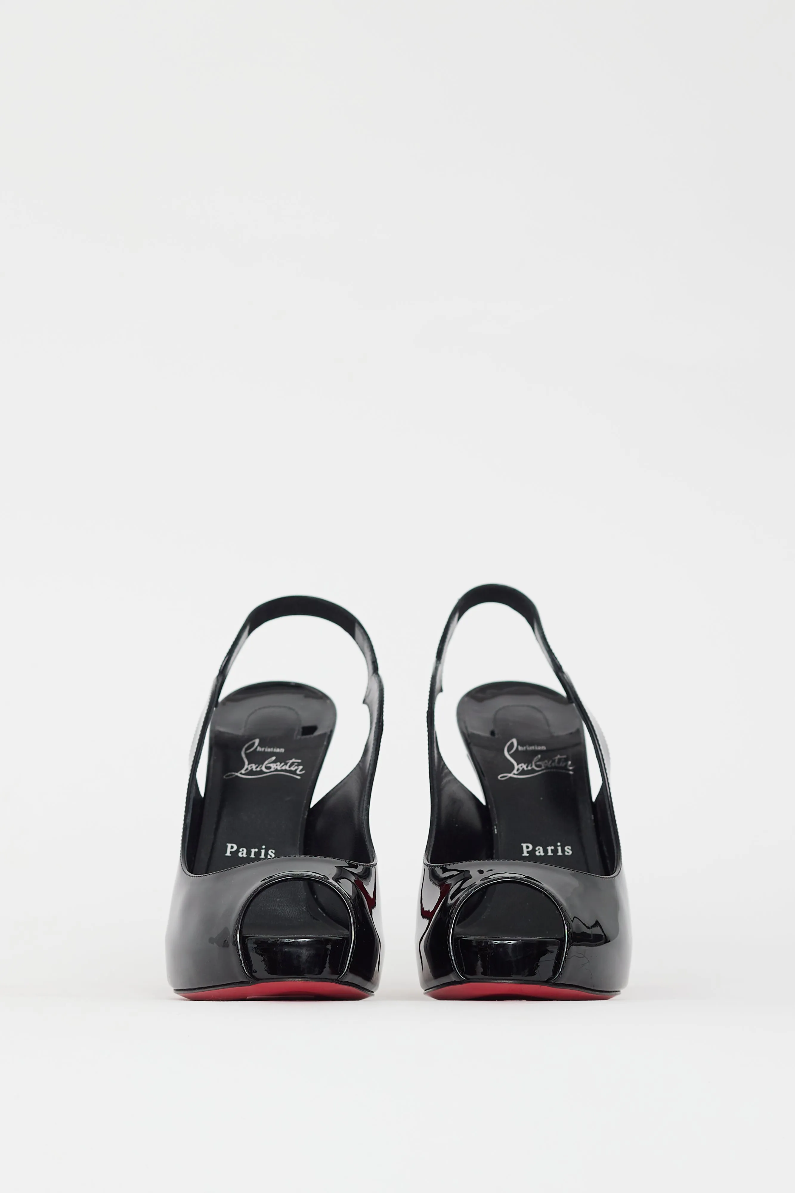 Black Patent Hot Chick Slingback Heel