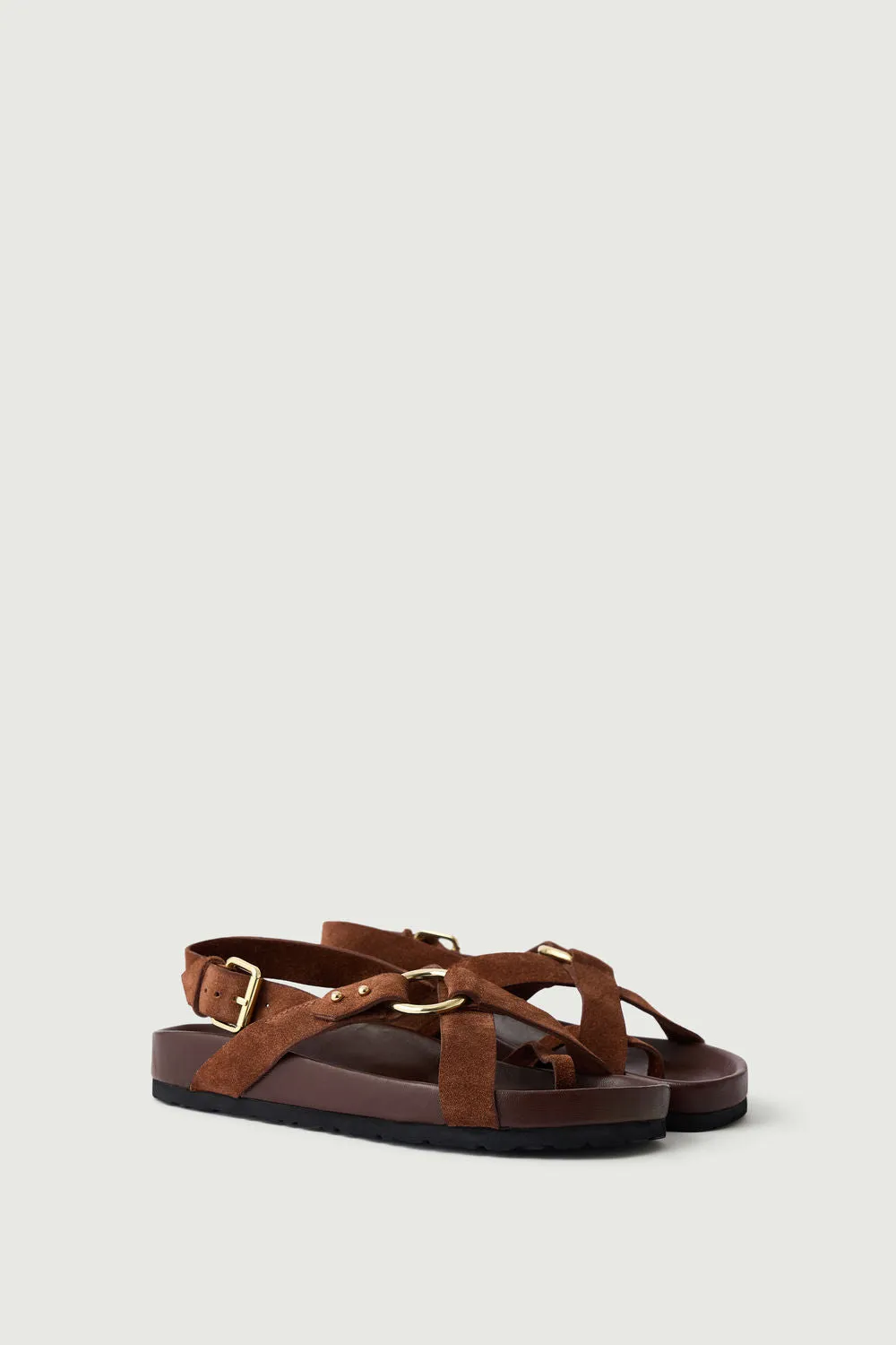 BROWN MEXICO SANDALS