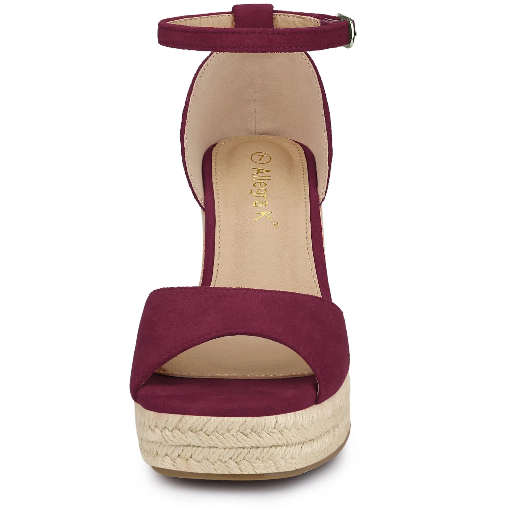 Espadrille Platform Ankle Strap Wedge Heel Sandals