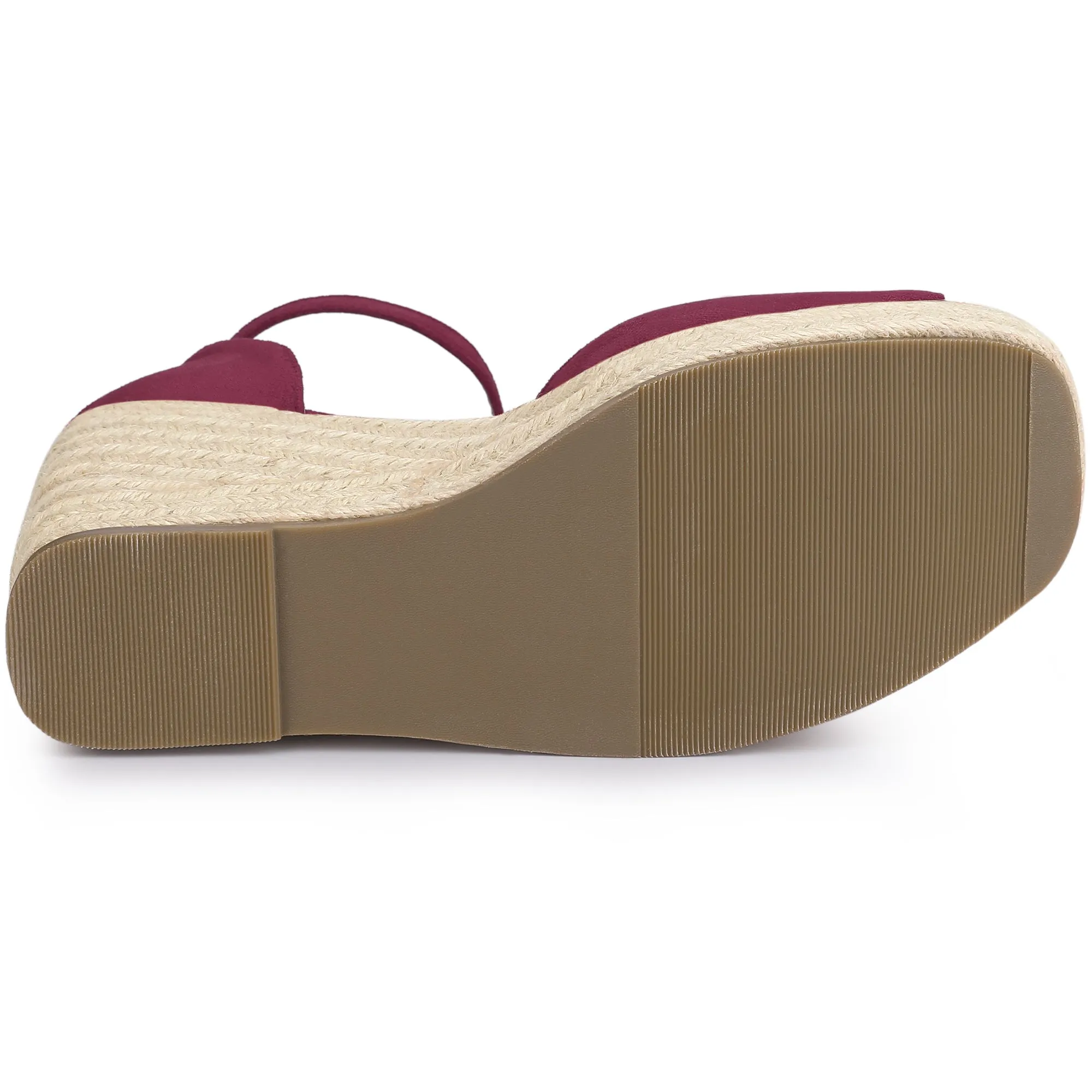 Espadrille Platform Ankle Strap Wedge Heel Sandals
