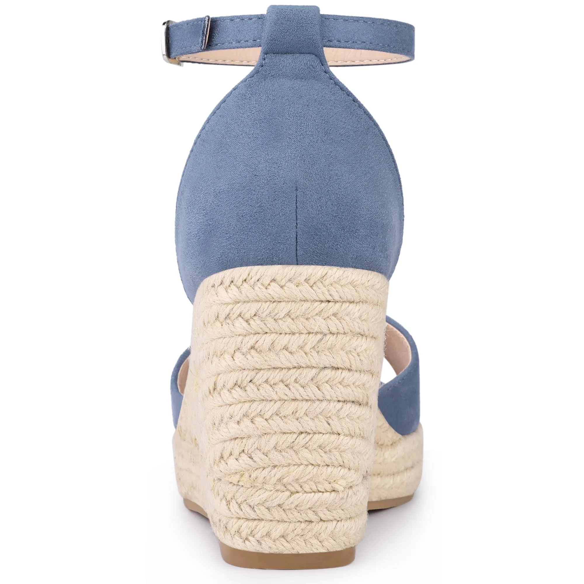Espadrille Platform Ankle Strap Wedge Heel Sandals