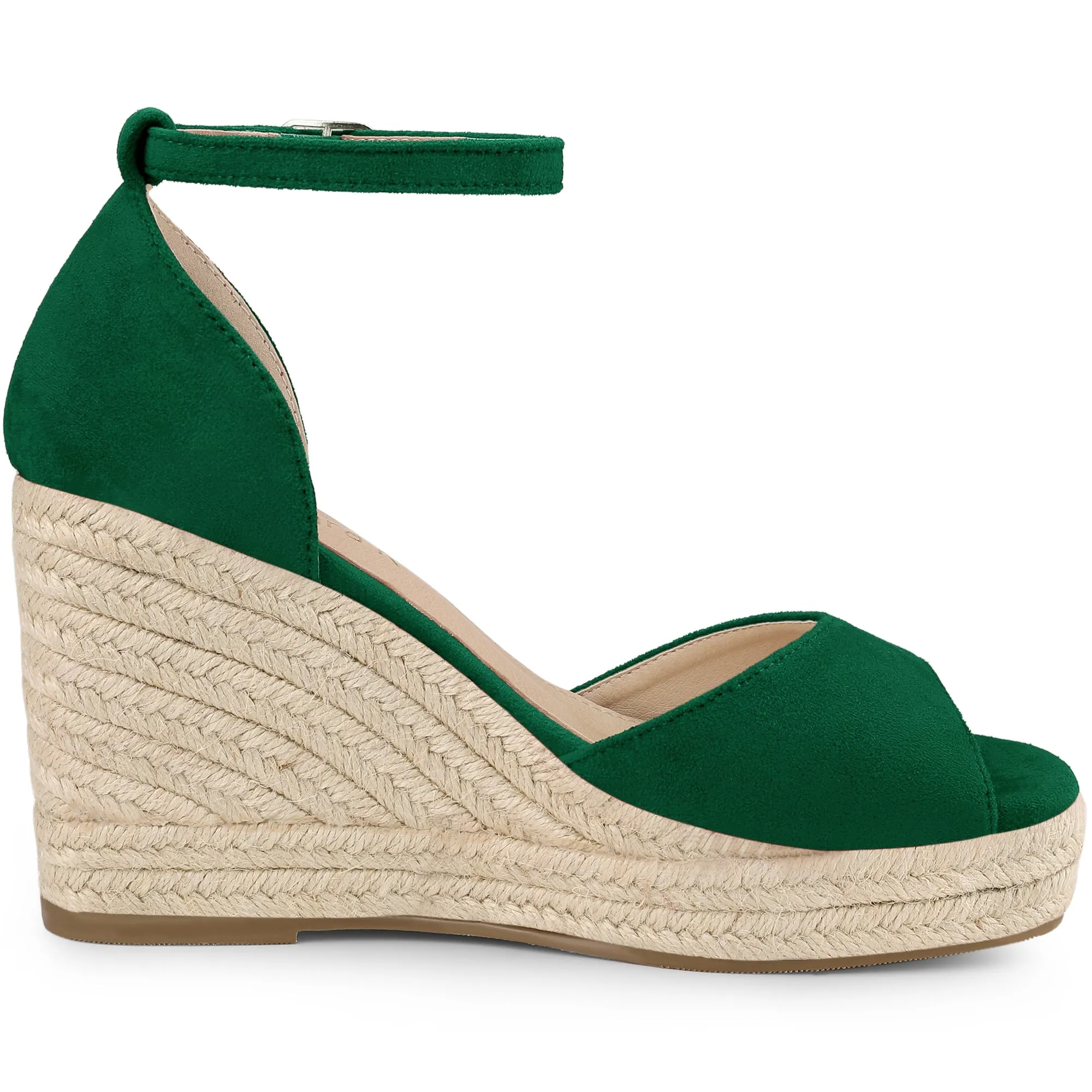 Espadrille Platform Ankle Strap Wedge Heel Sandals