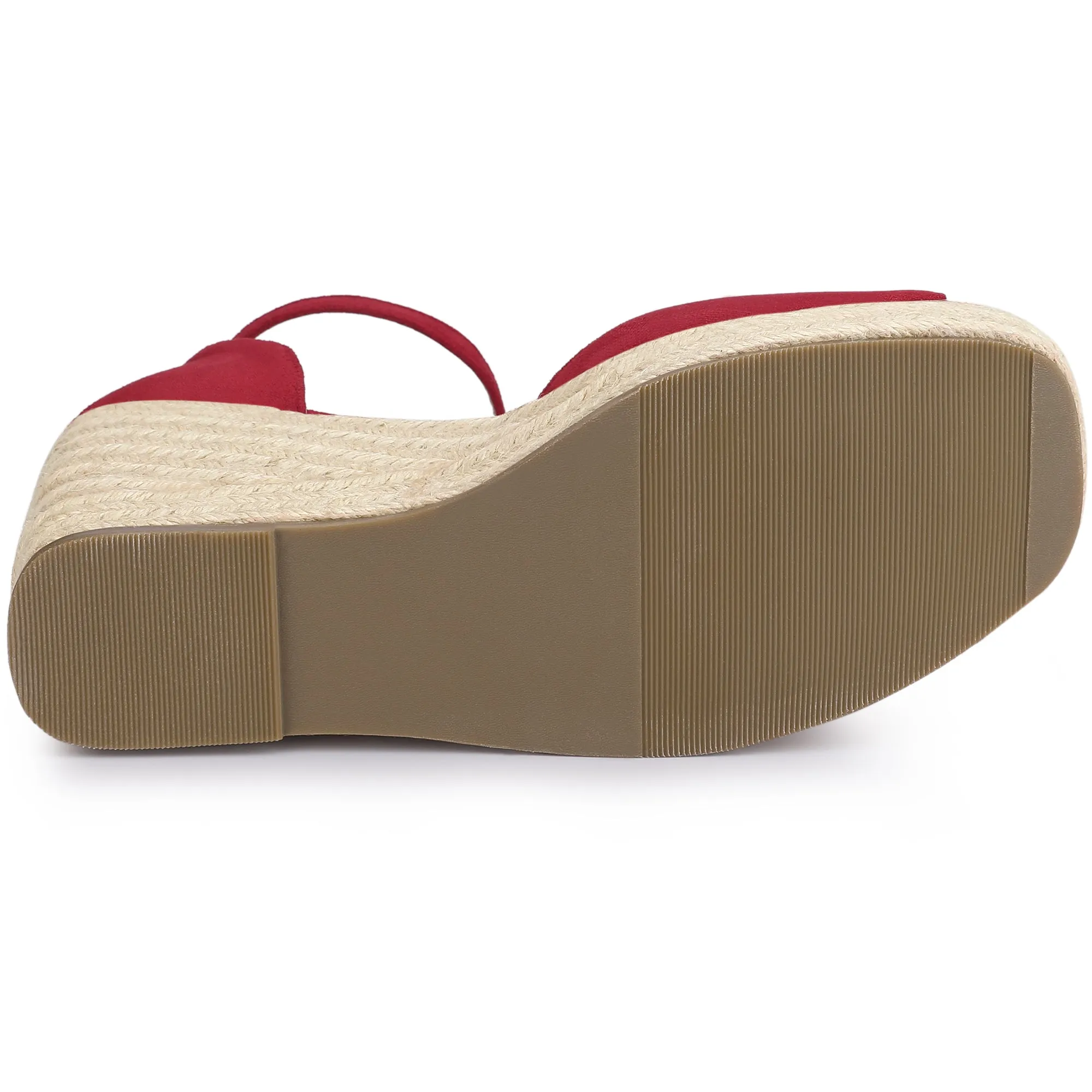 Espadrille Platform Ankle Strap Wedge Heel Sandals