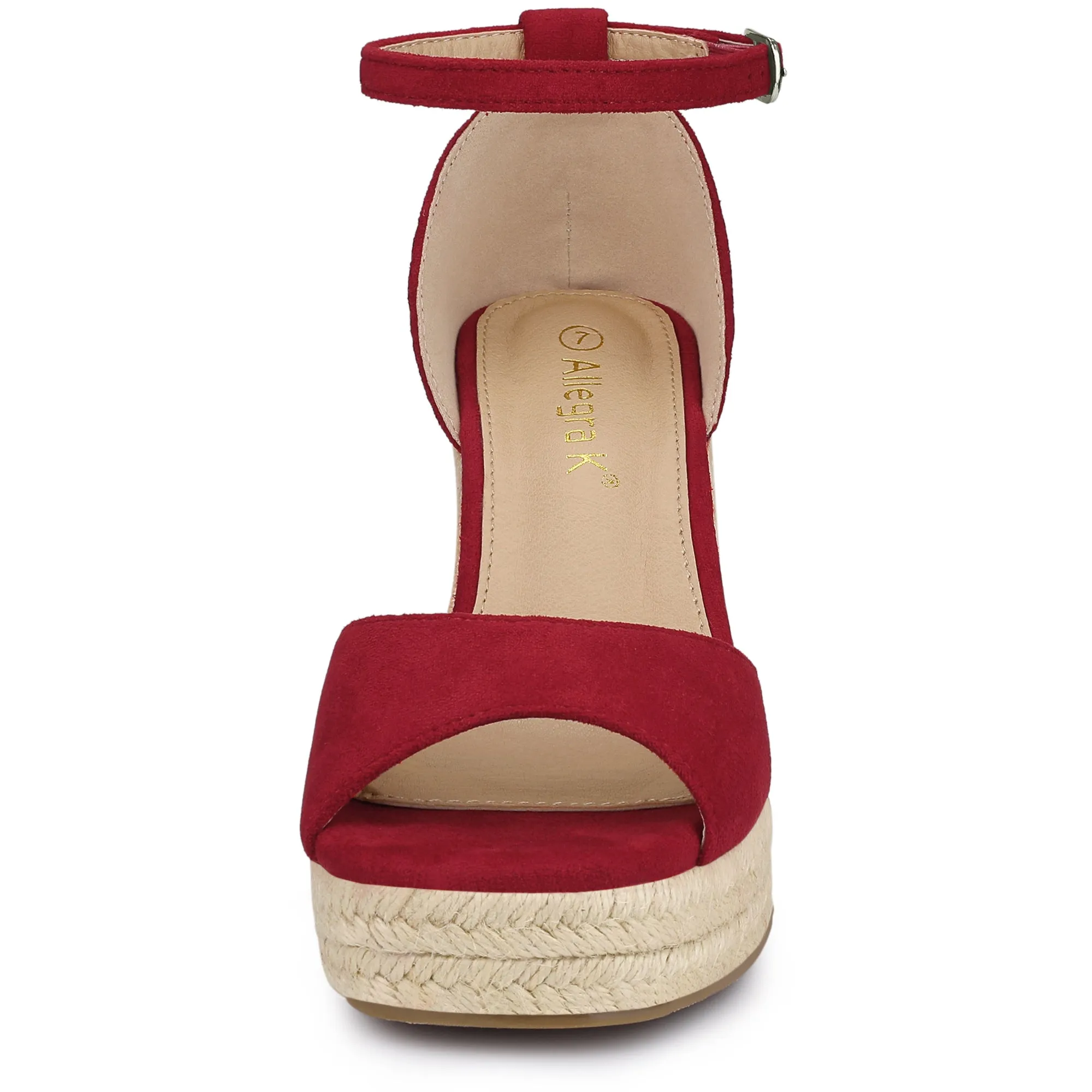 Espadrille Platform Ankle Strap Wedge Heel Sandals