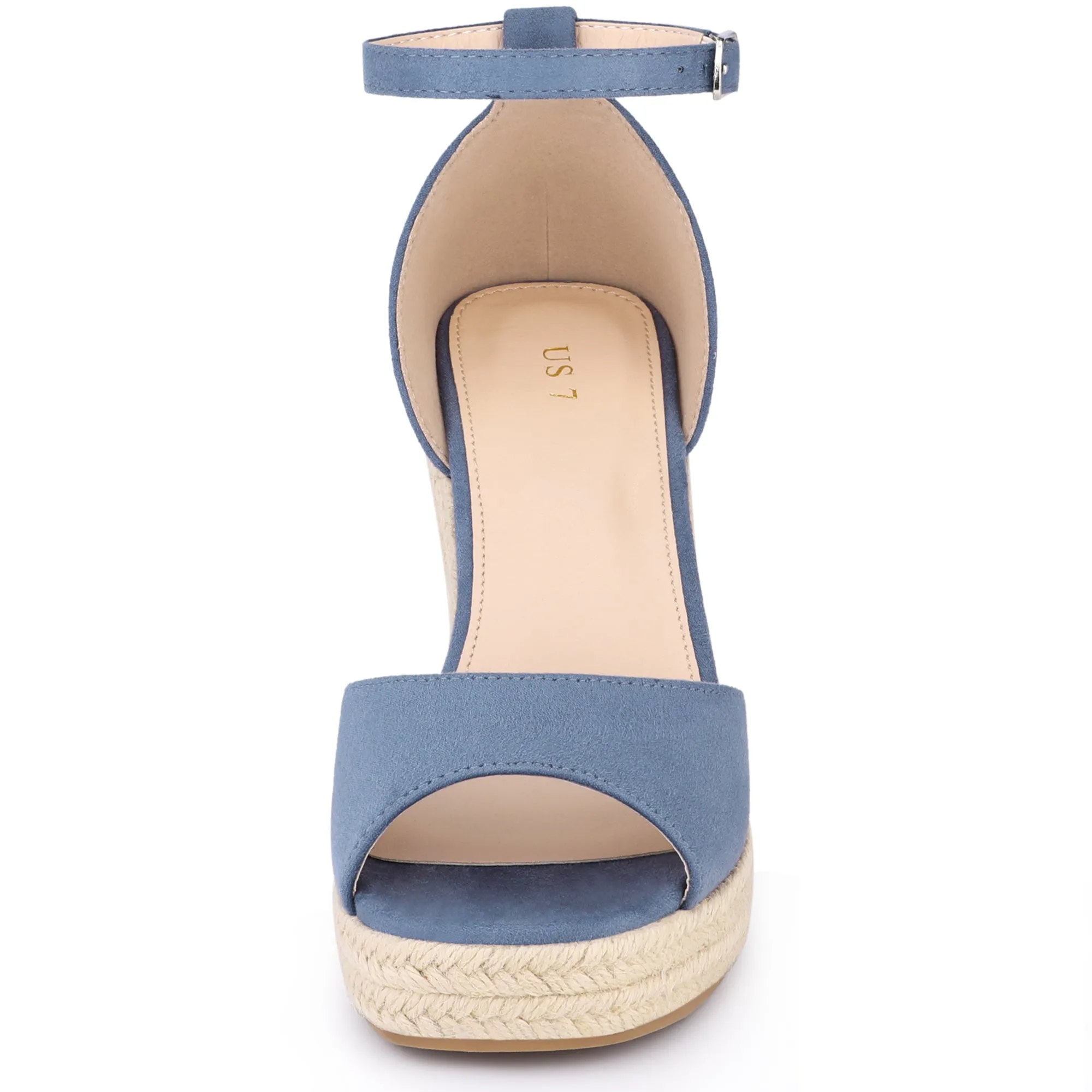 Espadrille Platform Ankle Strap Wedge Heel Sandals
