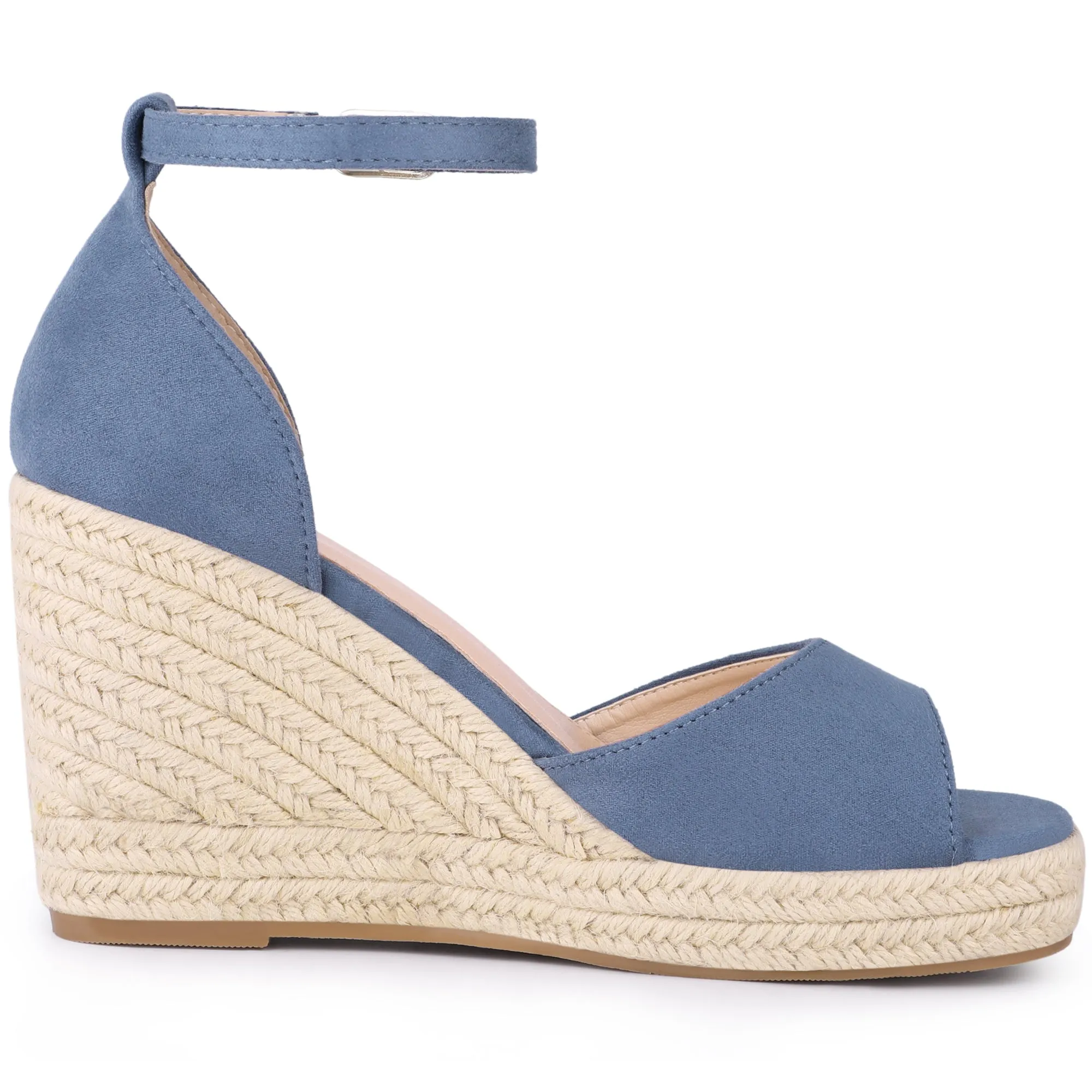 Espadrille Platform Ankle Strap Wedge Heel Sandals