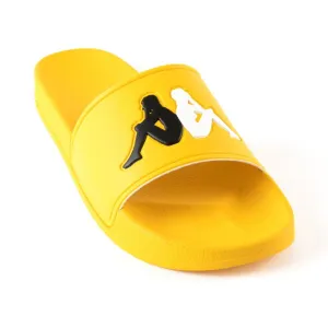 Kappa AUTHENTIC ADAM 4 SLIDES Men’s -YELLOW  - BLACK - WHITE