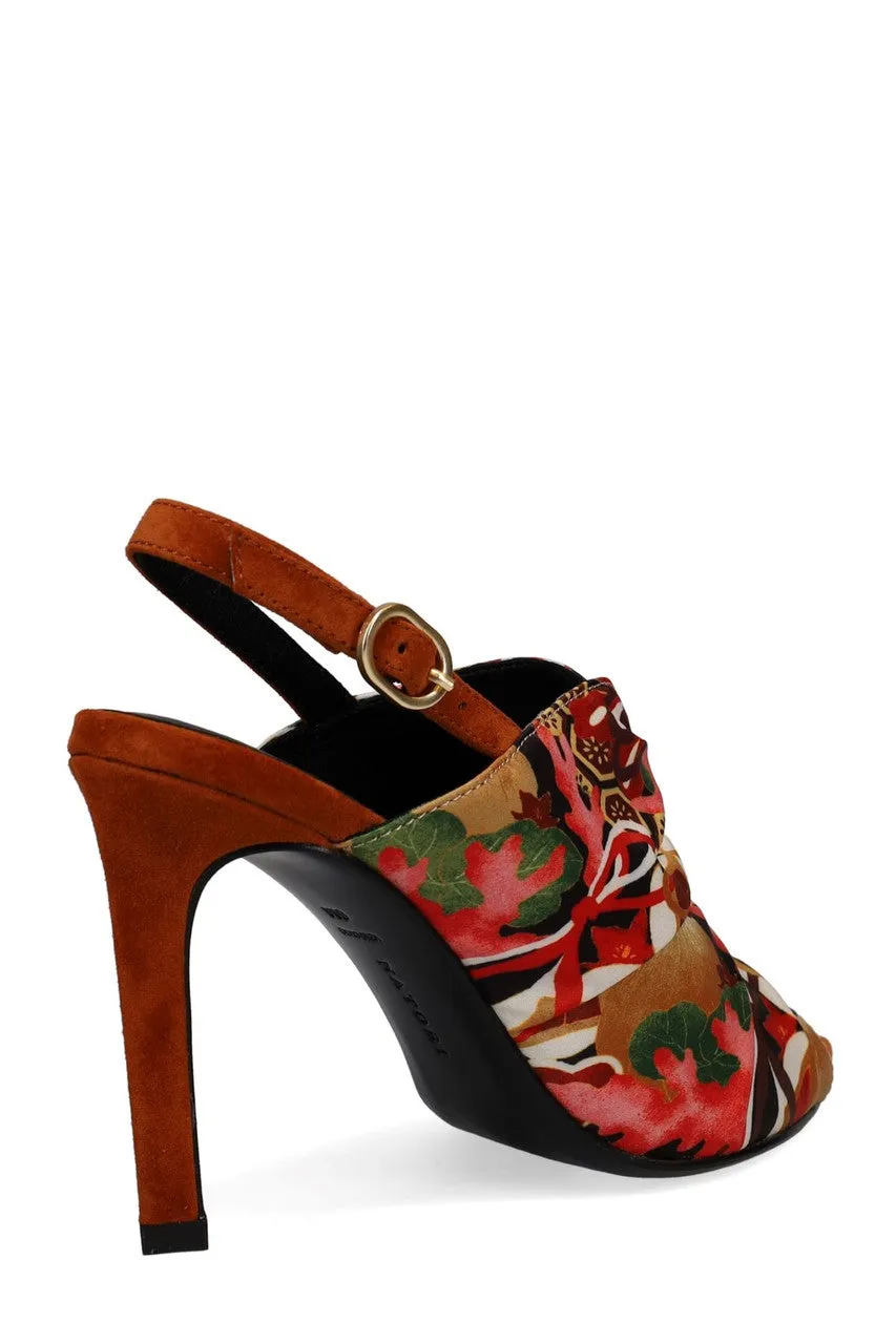 Reen Ikebana Silk Open Toe Sling