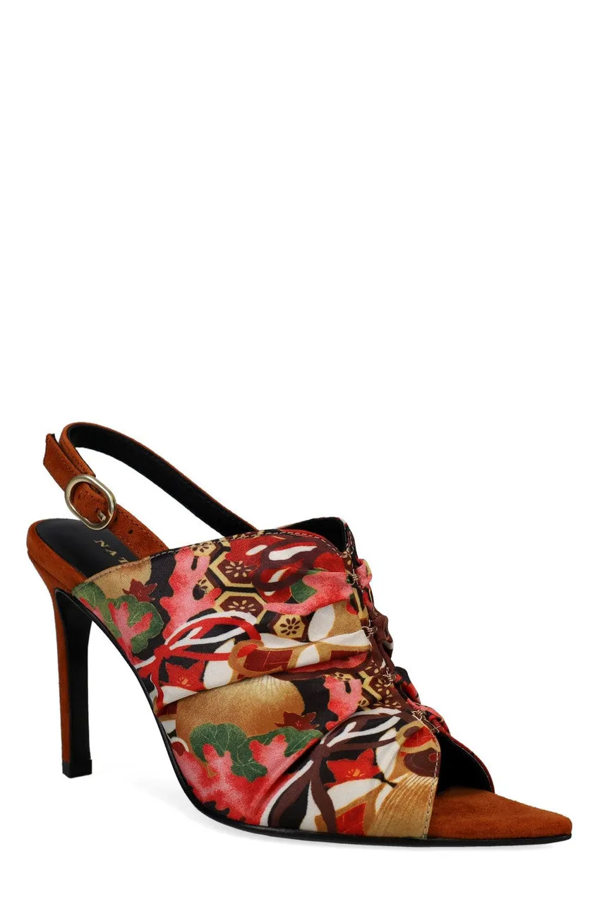 Reen Ikebana Silk Open Toe Sling