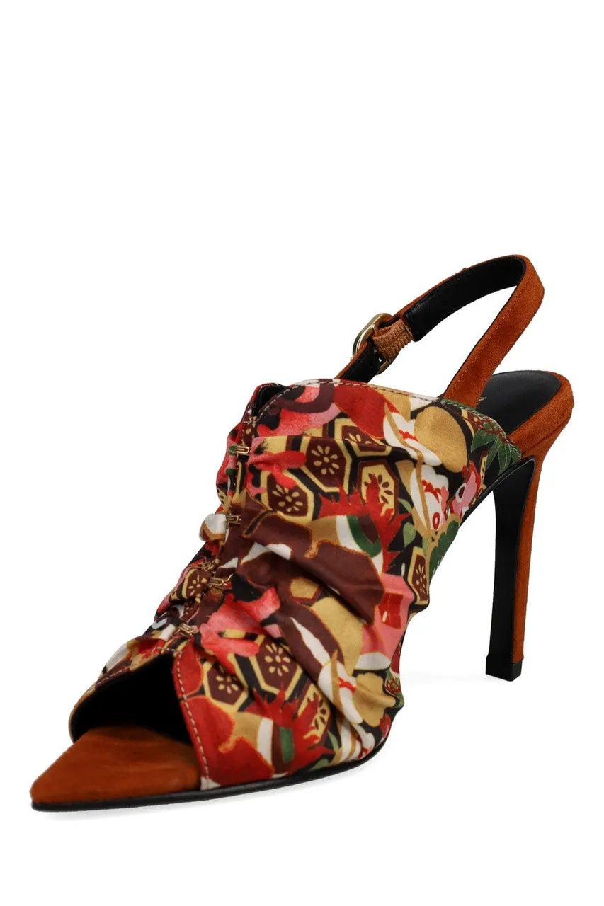 Reen Ikebana Silk Open Toe Sling