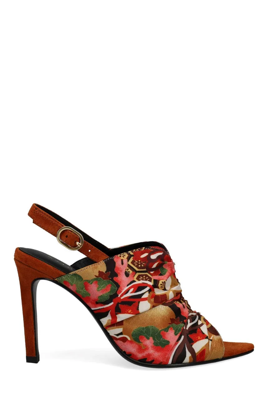 Reen Ikebana Silk Open Toe Sling