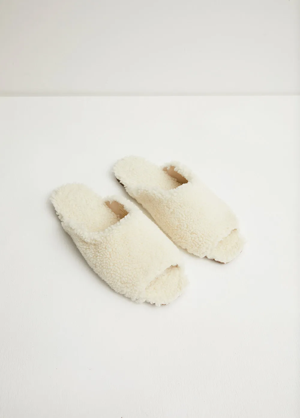 Shearling Slides