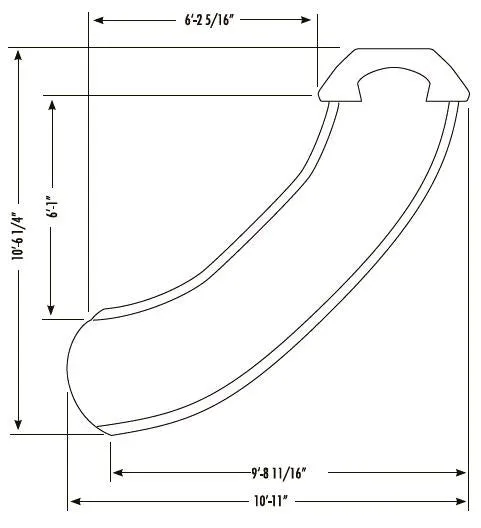 SR Smith BigRide Slide Right Turn Pewter Gray